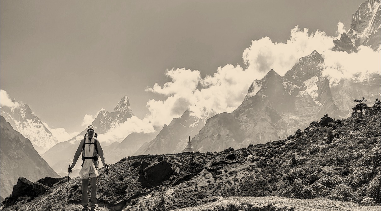 Gary Mark Lesley in the Himalayas